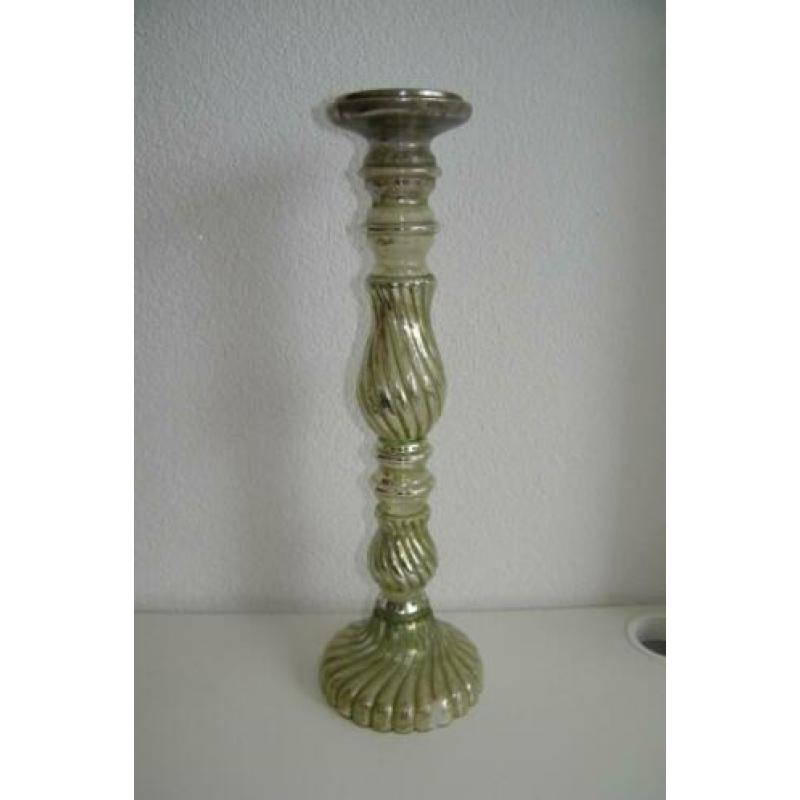 Kandelaar Zilverglas 50 cm