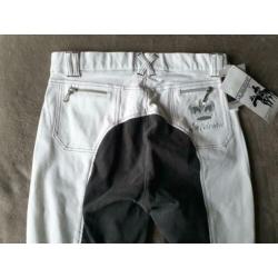Nieuw La Valencio wedstrijdbroek, full seat nepleer, maat 40