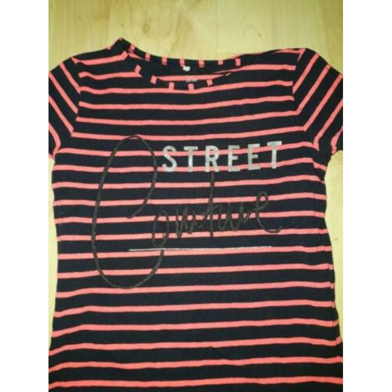Mooi streepjes shirt van Name it (122-128)
