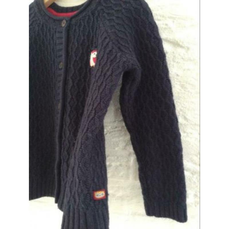 Donkerblauw vestje met structuur, SERGEANT MAJOR zara mt 92