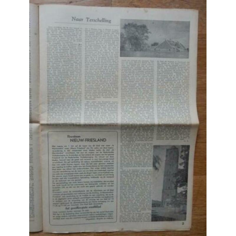Jemaintiendrai Friese editie1946,Terschelling,Schiermonnikoo