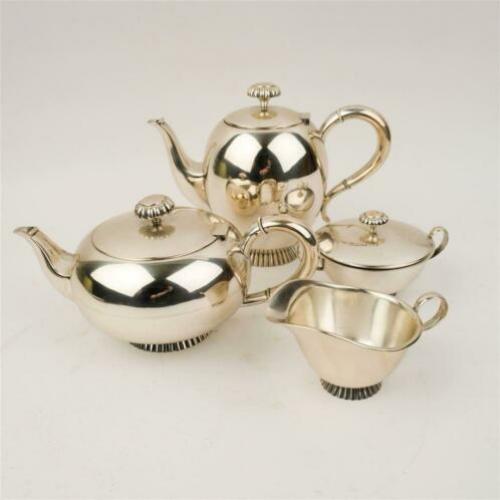 Wilkens zilveren art deco koffie en theeset
