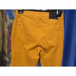 warm geel broek ingeweven patroon mt 38 Anna Scott