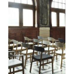 Normann Copenhagen - NIEUW - Design stoel zwart walnoot