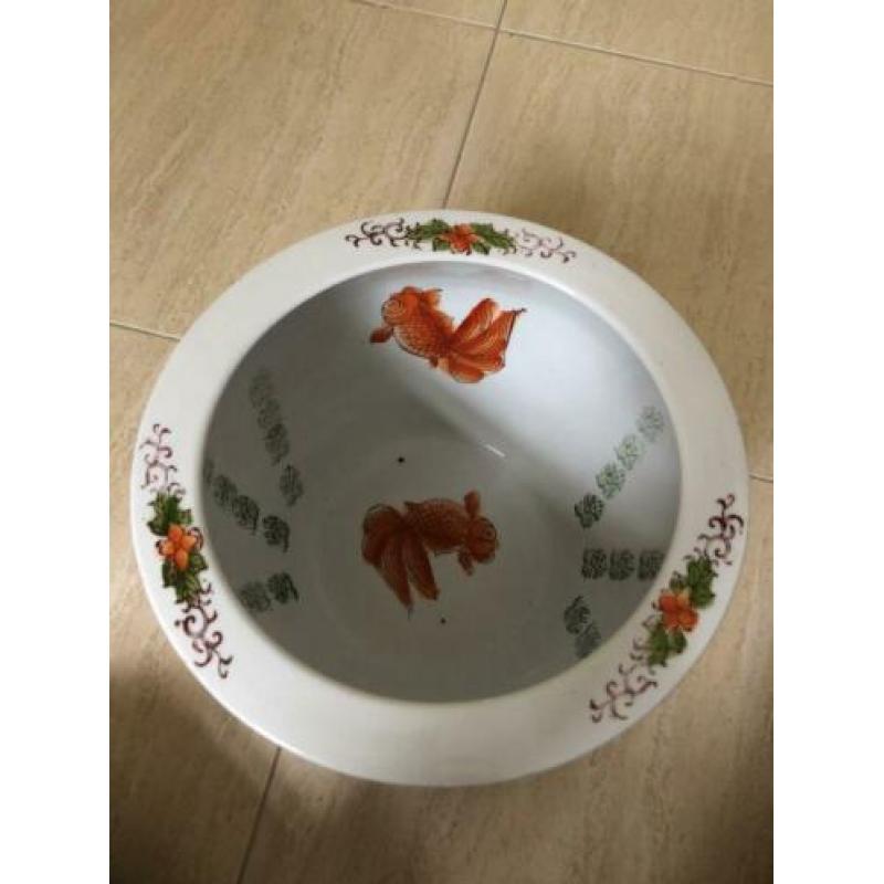 Chinese bloempot super mooi puntgaaf 32 rond 23 hoog