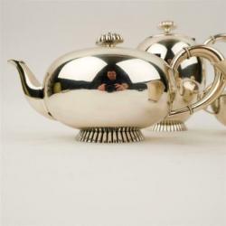 Wilkens zilveren art deco koffie en theeset