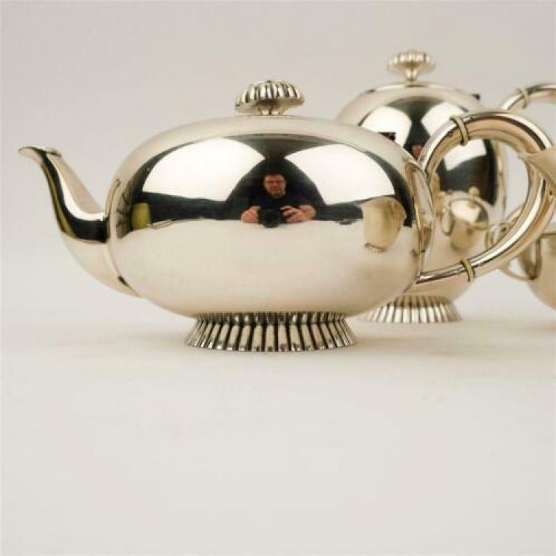 Wilkens zilveren art deco koffie en theeset