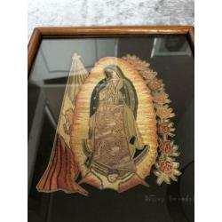 Maria kunstwerk gemaakt van stro / Arturo Hernandez Mexico