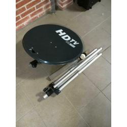 Satelliet schotel met standaard
