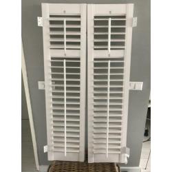 Houten shutters, RAL 9010 Jasno