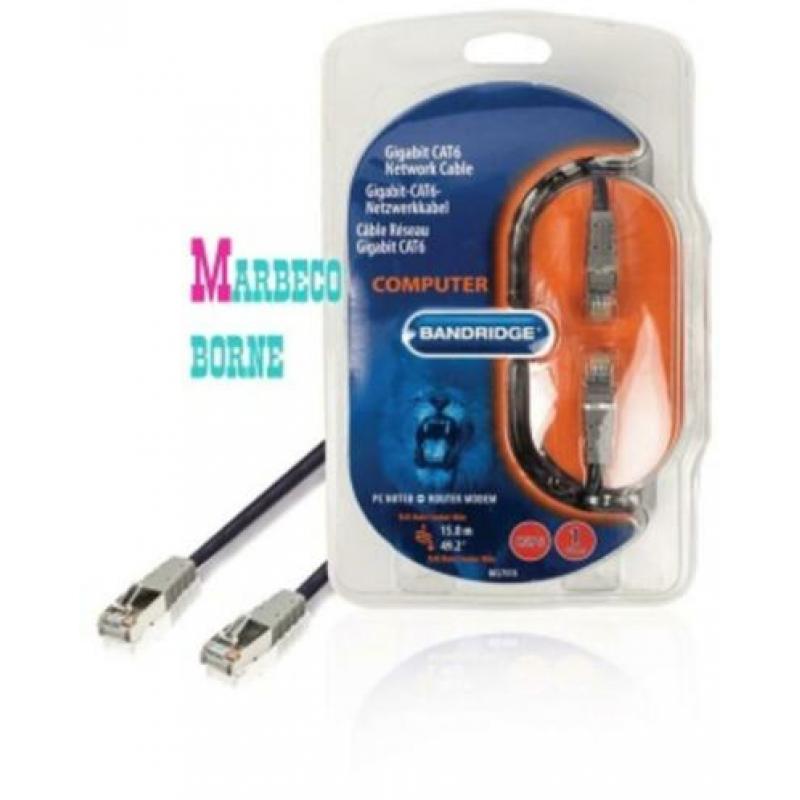 CAT6 FTP/UTP Netwerkkabel RJ45 Male - RJ45 Male 15 meter