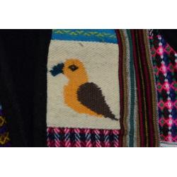 Mouwloos vest / gilet Ecuador 50 % wol Boho hippie