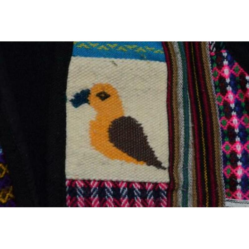 Mouwloos vest / gilet Ecuador 50 % wol Boho hippie