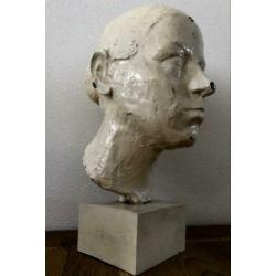 Grote handwerk Buste - Torso Borstbeeld wit Sober Sleets