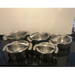 FISSLER RVS pannen 5 stuks