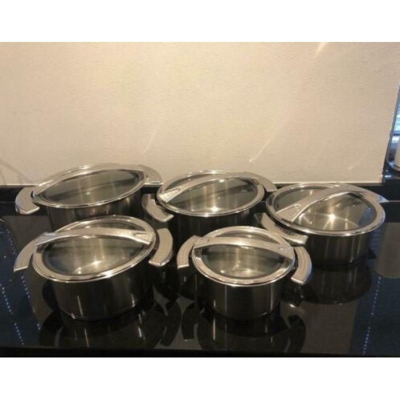 FISSLER RVS pannen 5 stuks