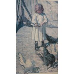 Prent Dorothea Sharp in kunststof lijst