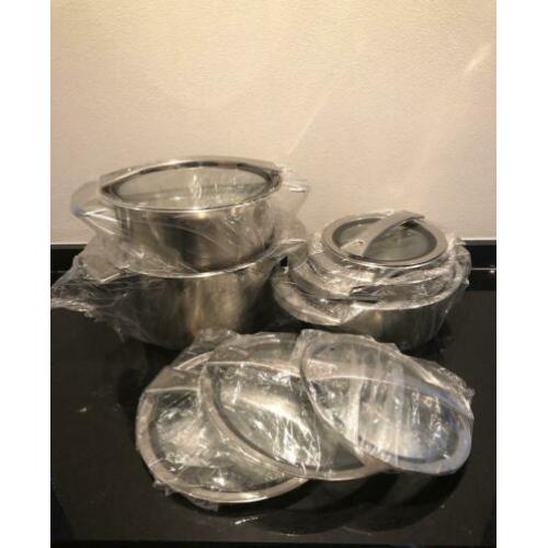 FISSLER RVS pannen 5 stuks