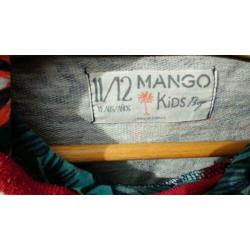 MANGO Stoere hoody/sweater capuchon mt 146/152 Hawaii /print