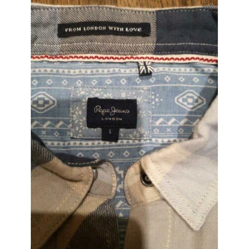 Pepe Jeans blouse ruit maat L