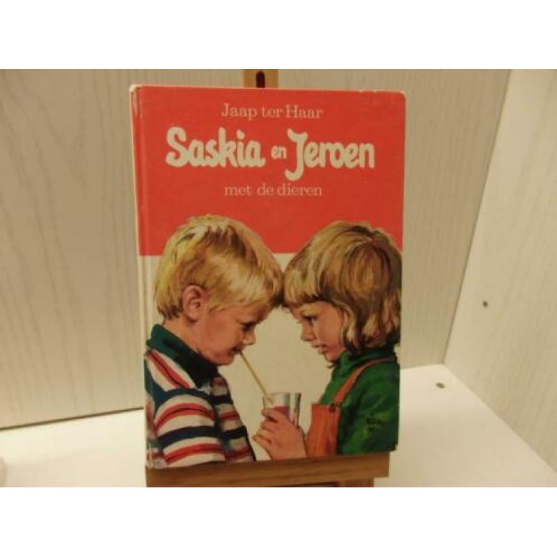 Saskia en Jeroen met dieren - door Jaap ter Haar. Boek met h