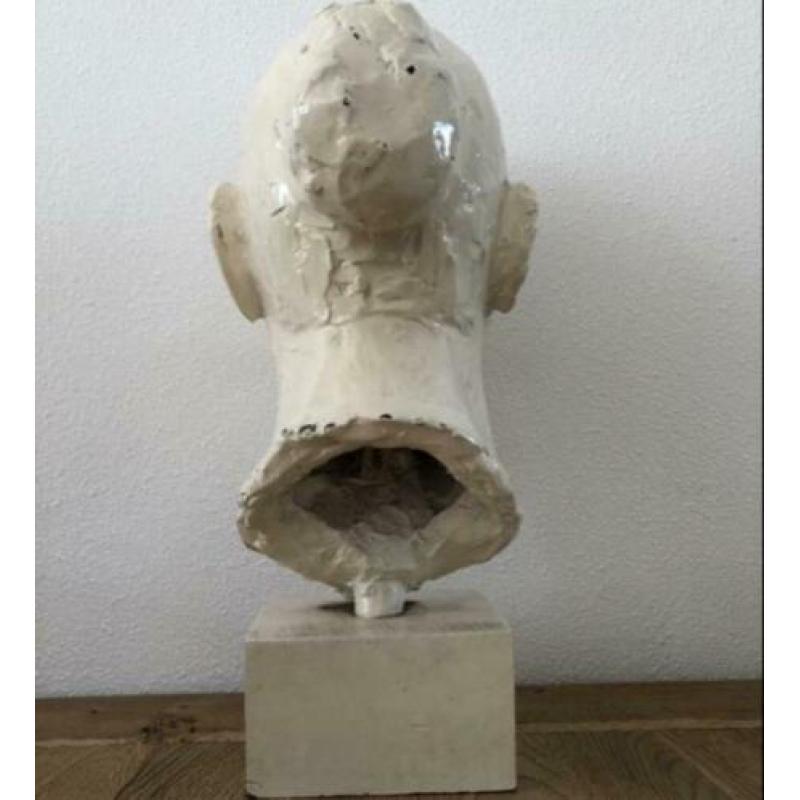 Grote handwerk Buste - Torso Borstbeeld wit Sober Sleets