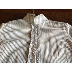 Purdey blouse maat 39/40 donker/wit streepje