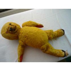 antieke teddybeer 60 cm stro vulling vintage beer "steiff'