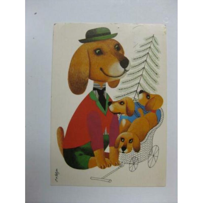 Cor van Velsen, hond met puppies