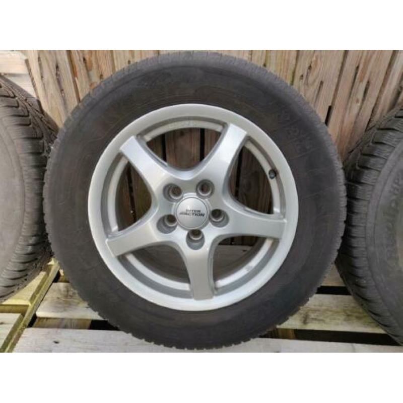 15" LM velgen (onbeschadigd) + nieuwe winterbanden 195/65