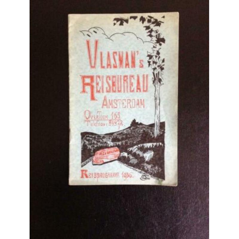 Vlasman’s Reisbureau Amsterdam - Reisprogramma 1936