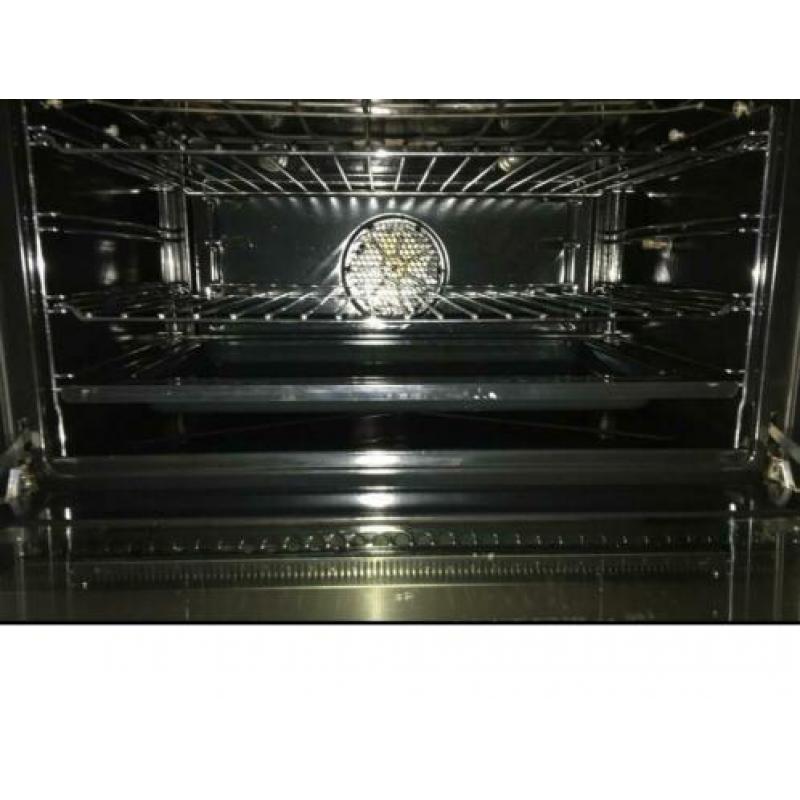 Rvs luxe fornuis Boretti met hete luchtoven 90 cm