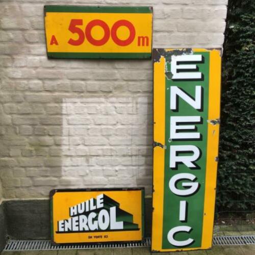 Emaille borden Energol lot 3