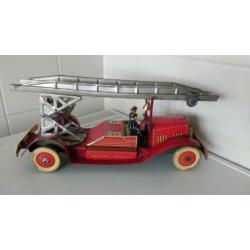 Blikken Brandweer Auto.Mettoy Gr. Britain. GERESERVEERD