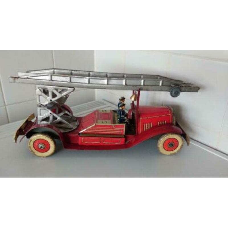 Blikken Brandweer Auto.Mettoy Gr. Britain. GERESERVEERD