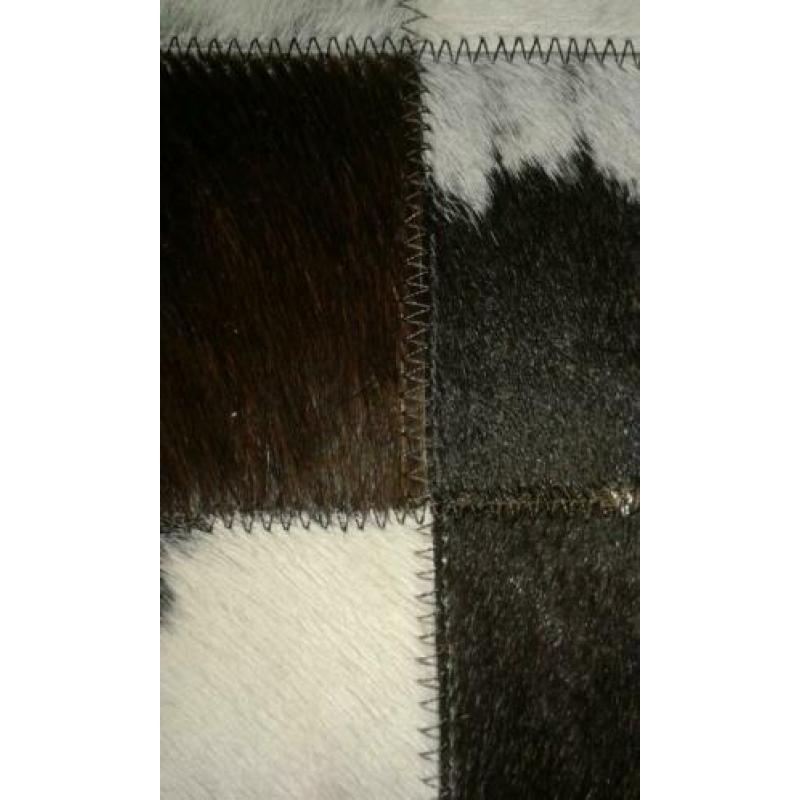 Echt koehuid patchwork 120/180 nieuw