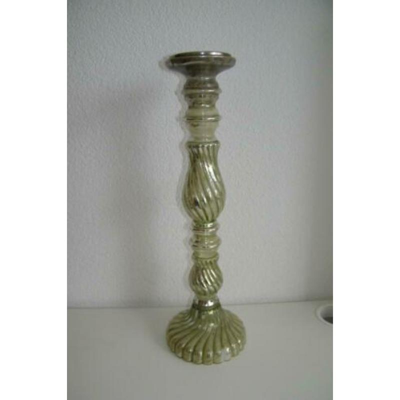 Kandelaar Zilverglas 50 cm