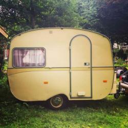 Caravan oldtimer vintage Goliath Reve d’or 1966