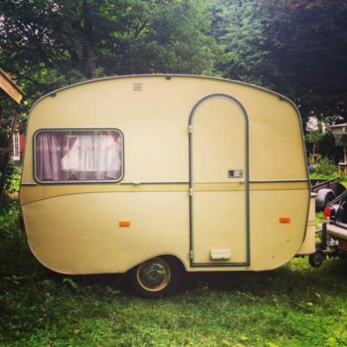 Caravan oldtimer vintage Goliath Reve d’or 1966