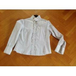 Purdey blouse maat 39/40 donker/wit streepje