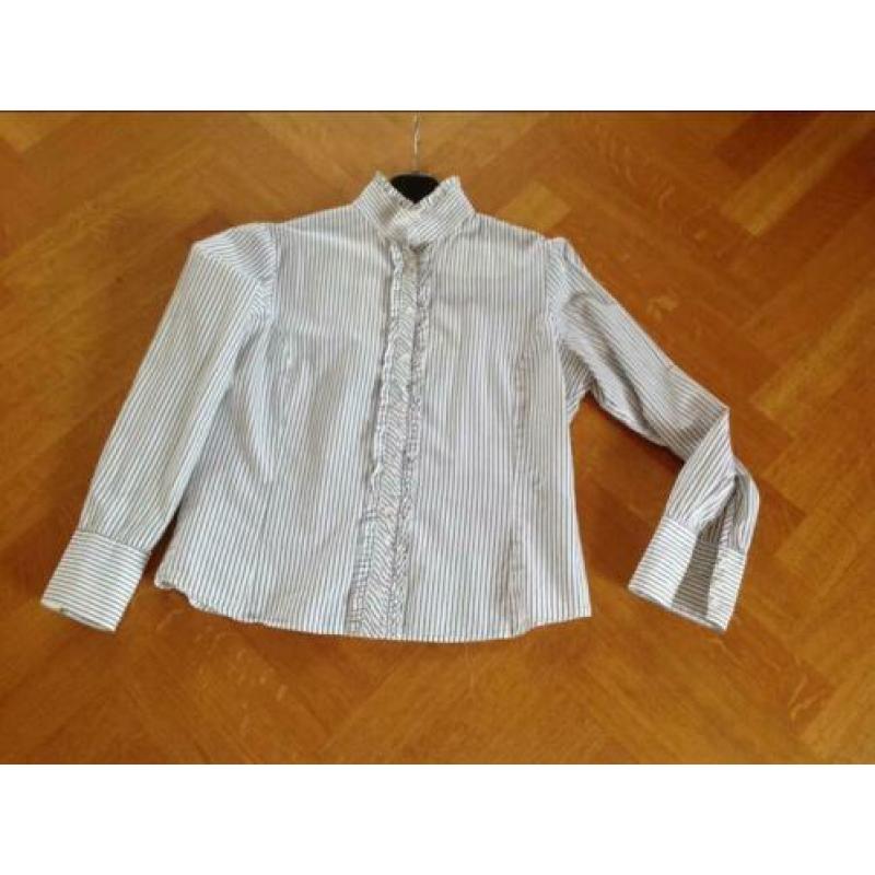 Purdey blouse maat 39/40 donker/wit streepje