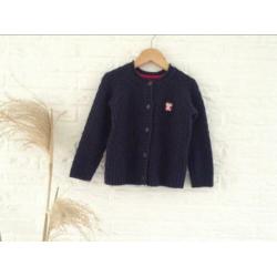 Donkerblauw vestje met structuur, SERGEANT MAJOR zara mt 92