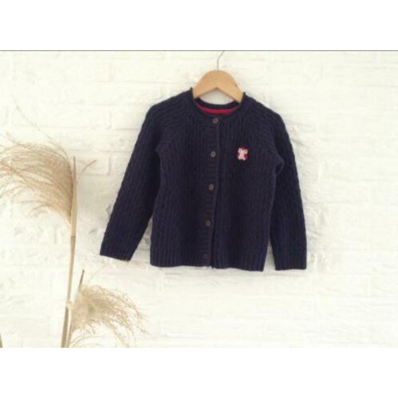 Donkerblauw vestje met structuur, SERGEANT MAJOR zara mt 92