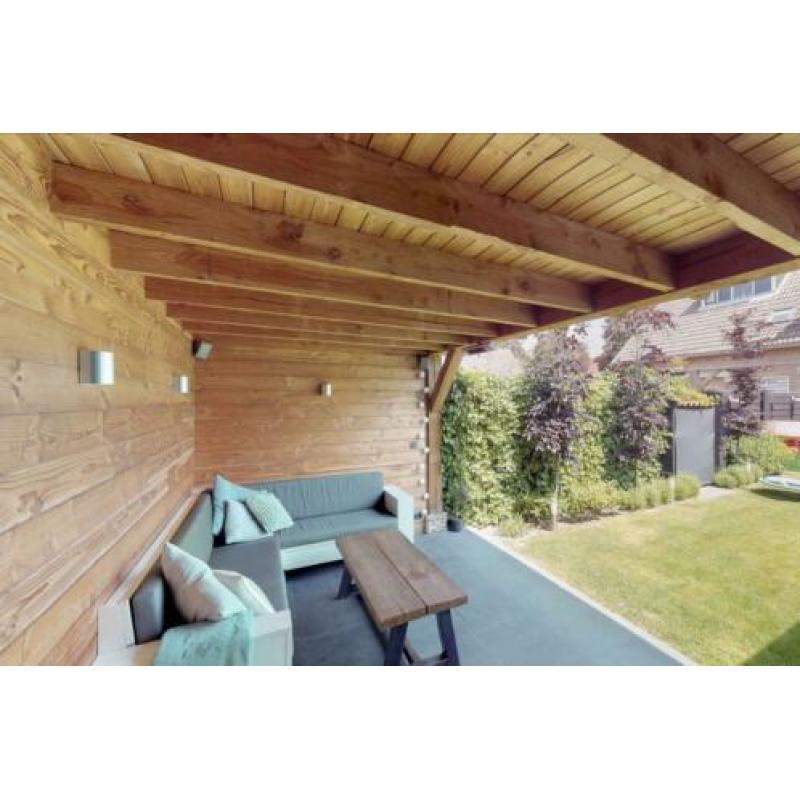 Douglas tuinbank / loungebank met tafel en kussens