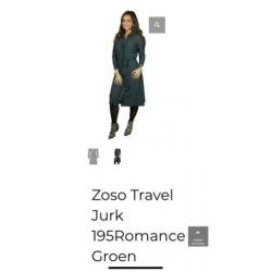 Zoso travel jurk groen maat xs