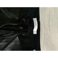 Aaiko zwarte faux leather broek maat xs