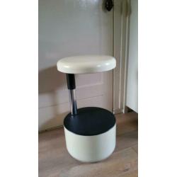 Vintage Velca design kruk, ontwerp Roberto Lucci
