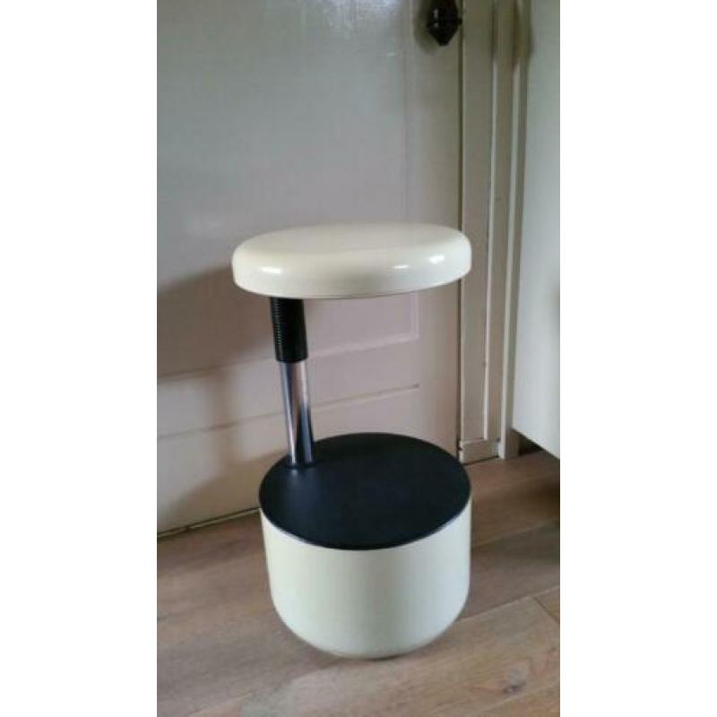 Vintage Velca design kruk, ontwerp Roberto Lucci