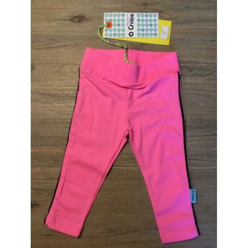 Nieuw setje O’Chillie jurkje en legging blauw en roze 68