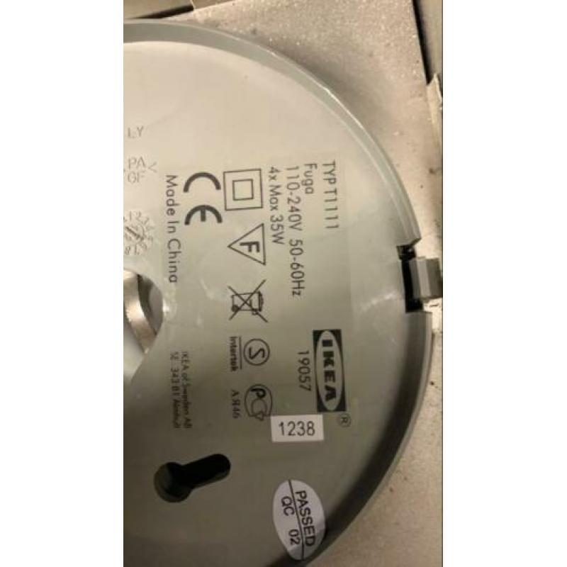 Halogeenlamp spotjes plafond lamp IKEA 19057 Fuga 4x35w